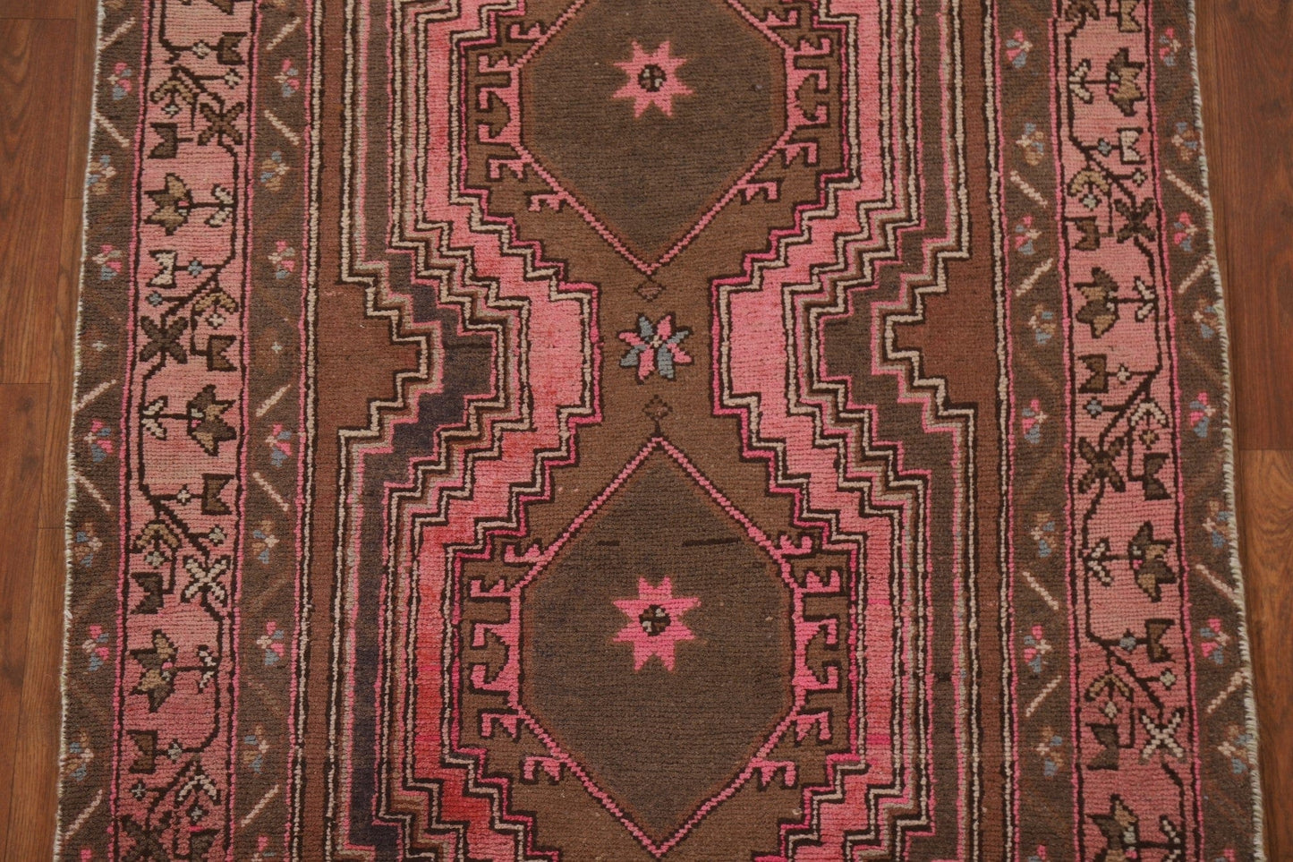 Geometric Ardebil Persian Runner Rug 4x13