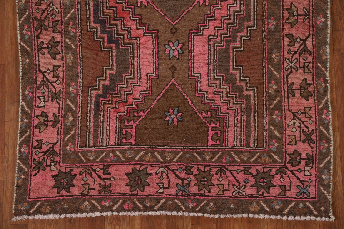 Geometric Ardebil Persian Runner Rug 4x13