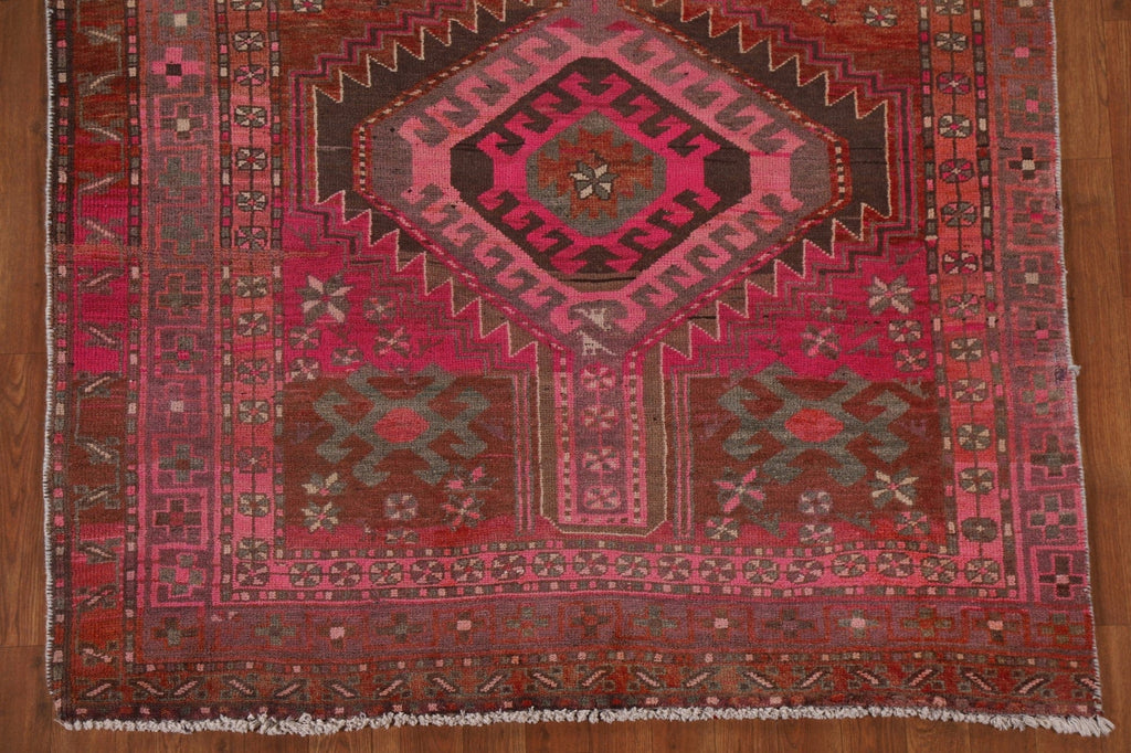 Red/ Pink Ardebil Persian Runner Rug 5x13