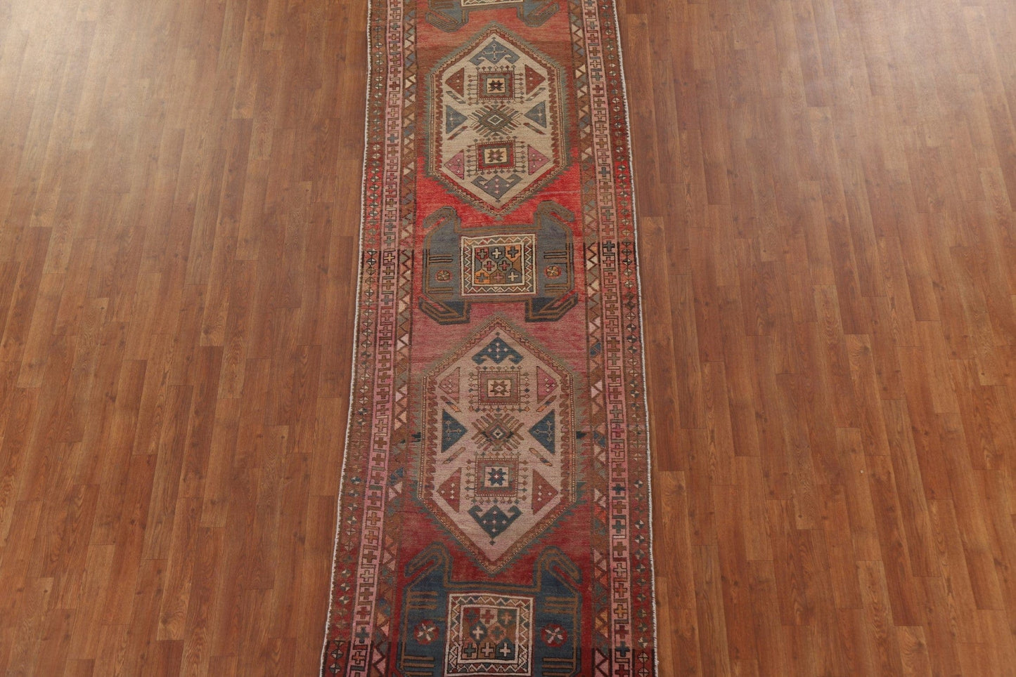 Vintage Ardebil Persian Runner Rug 3x12