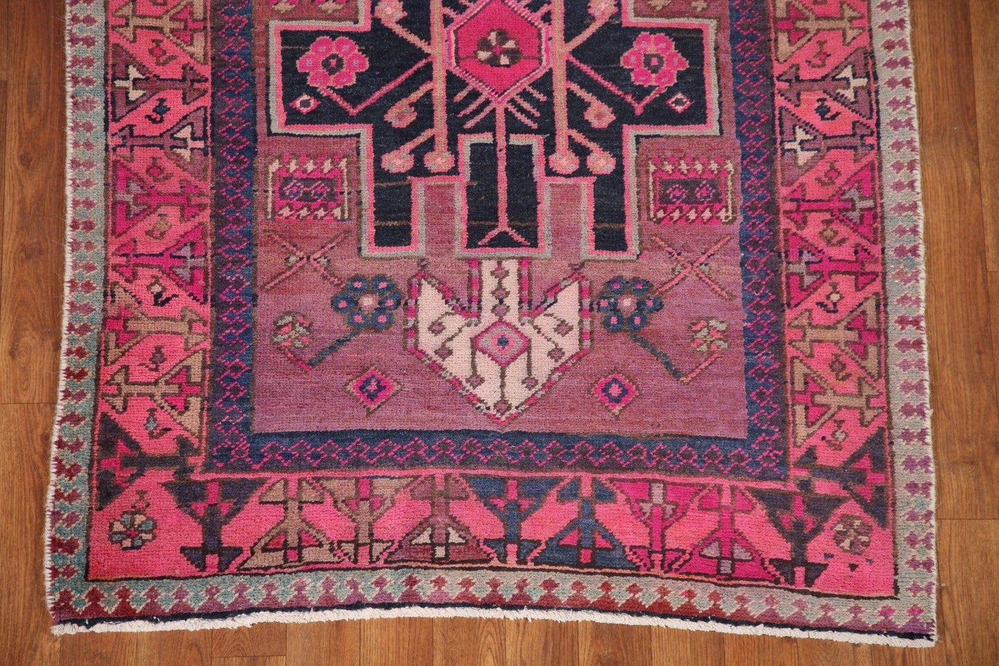 Purples Ardebil Persian Runner Rug 3x11