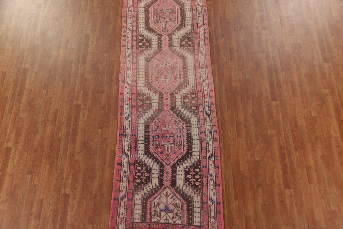 Geometric Ardebil Persian Runner Rug 4x13