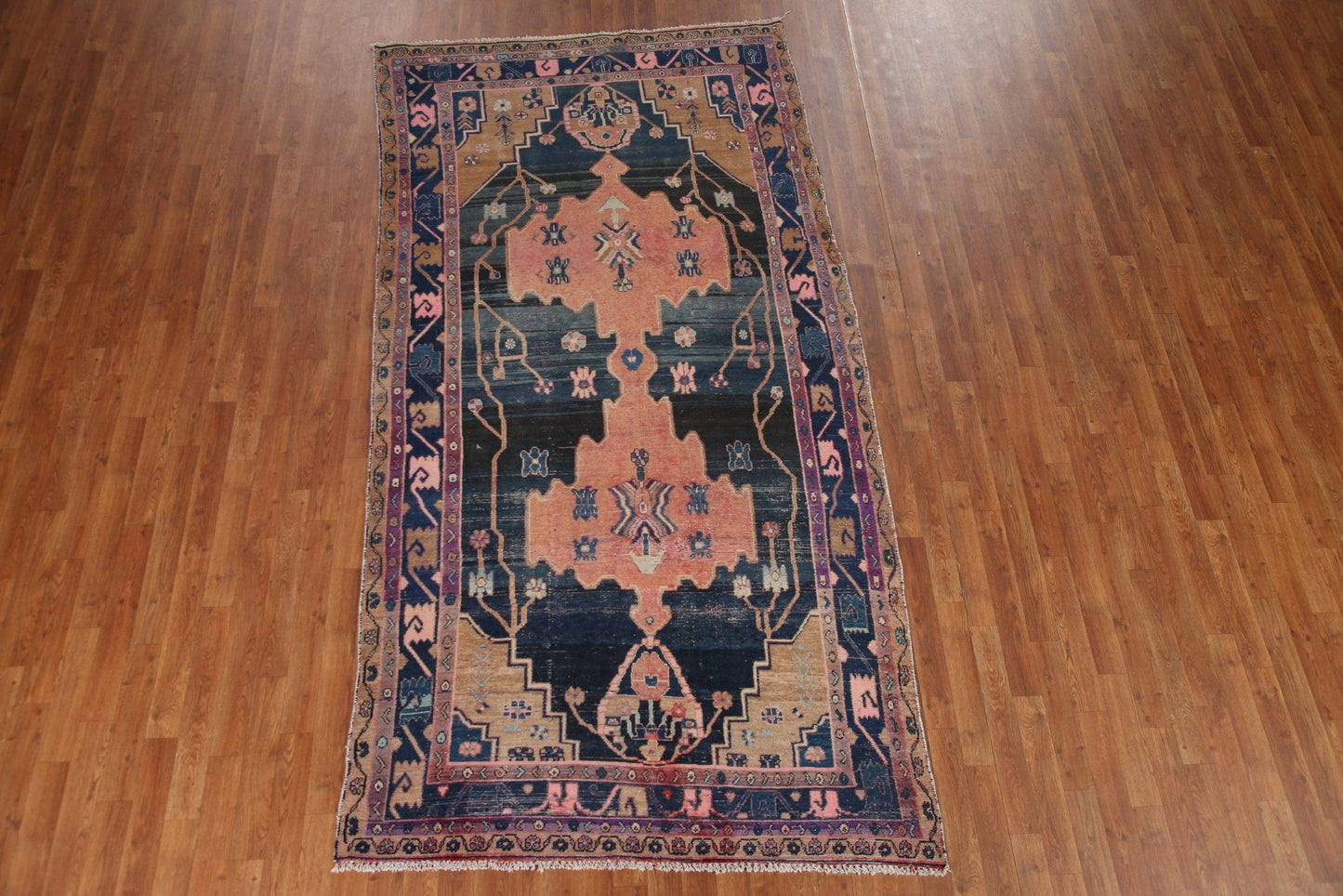 Navy Blue Bakhtiari Persian Area Rug 5x10