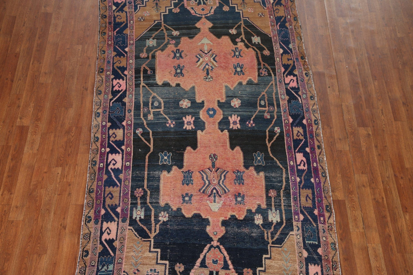 Navy Blue Bakhtiari Persian Area Rug 5x10