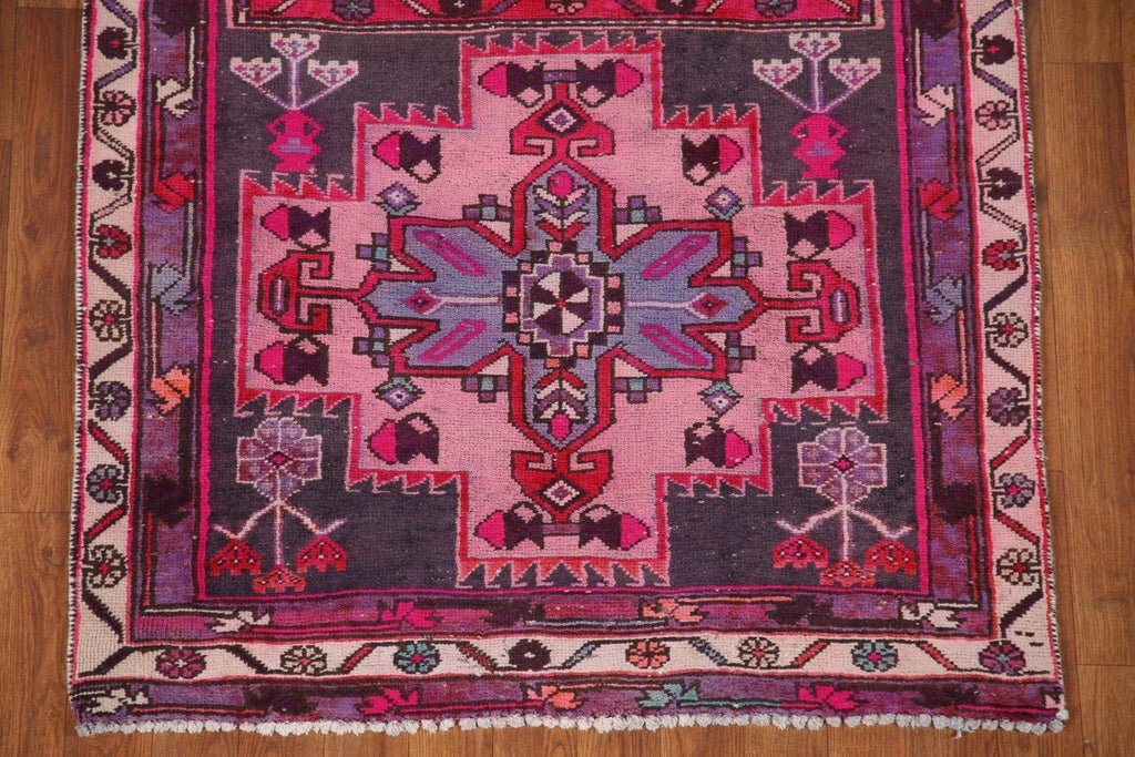 Purples Ardebil Persian Runner Rug 3x10