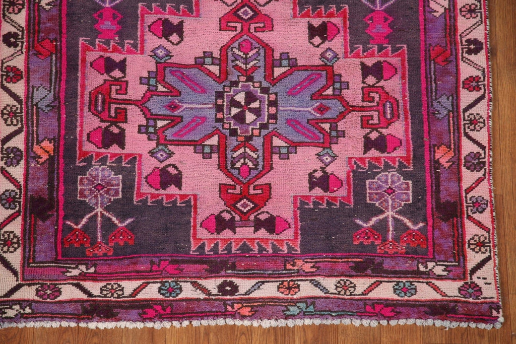 Purples Ardebil Persian Runner Rug 3x10