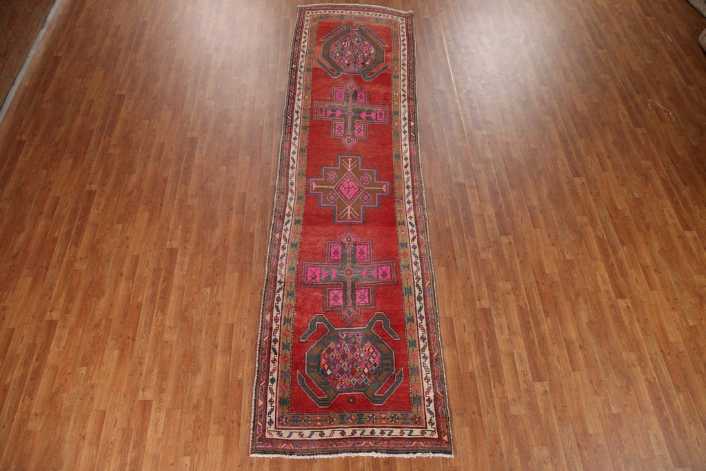 Geometric Ardebil Persian Runner Rug 4x13