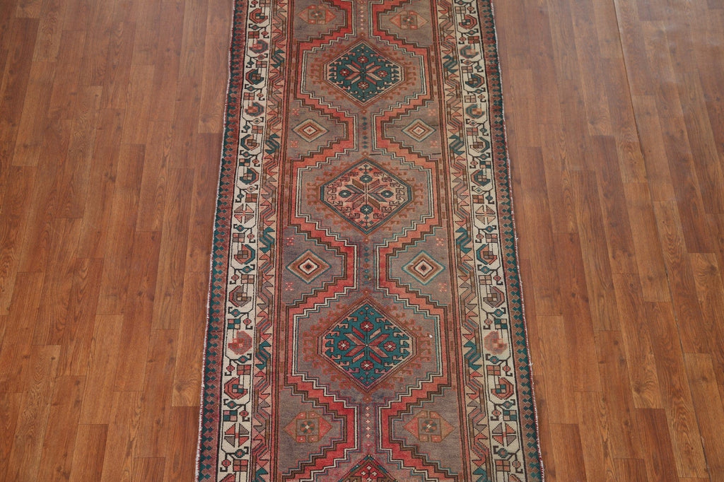 Geometric Ardebil Persian Runner Rug 3x10