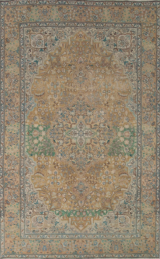 Vintage Wool Tabriz Persian Area Rug 7x10