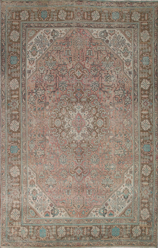 Geometric Tabriz Persian Area Rug 7x10