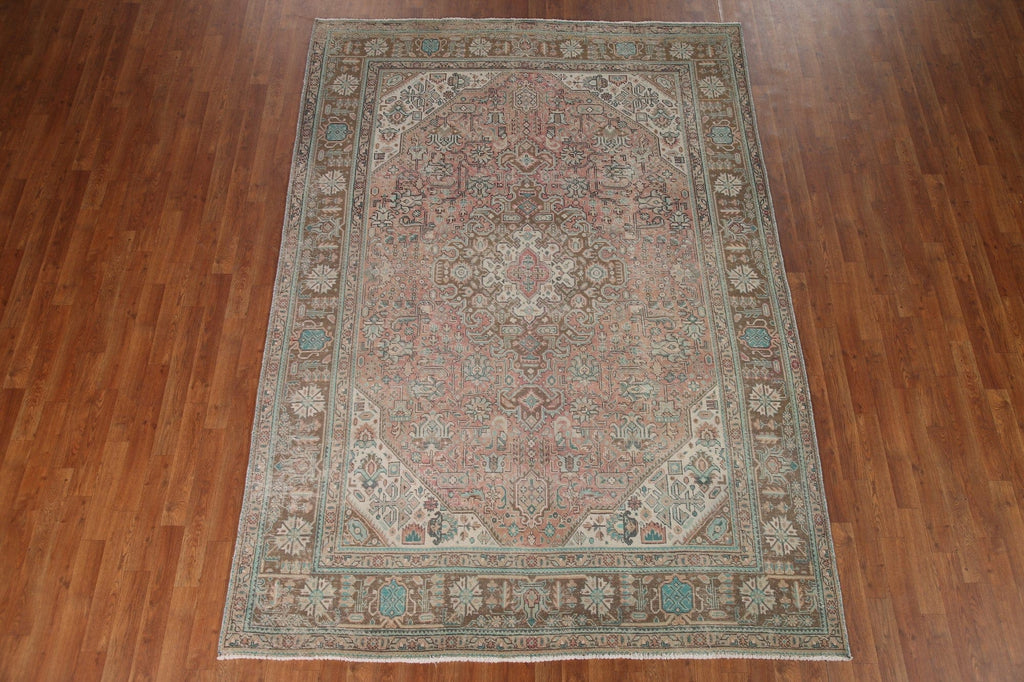 Geometric Tabriz Persian Area Rug 7x10