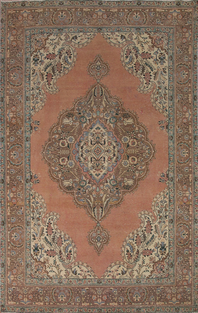 Vintage Tabriz Persian Area Rug 7x10