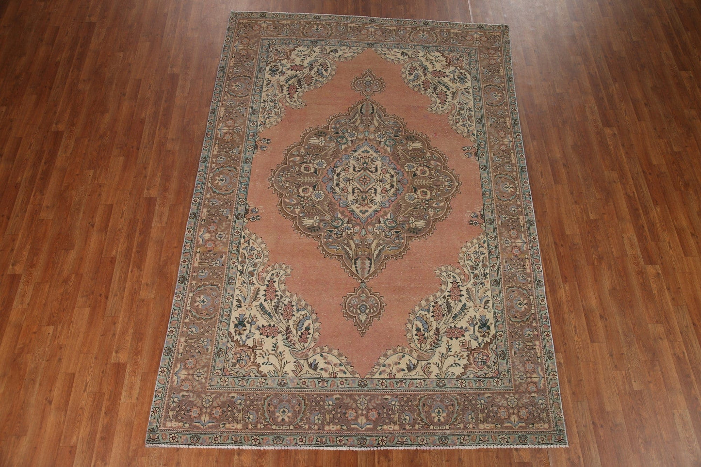 Vintage Tabriz Persian Area Rug 7x10