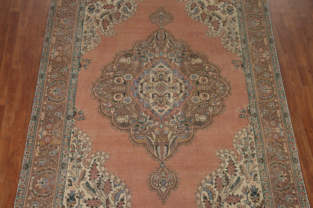 Vintage Tabriz Persian Area Rug 7x10