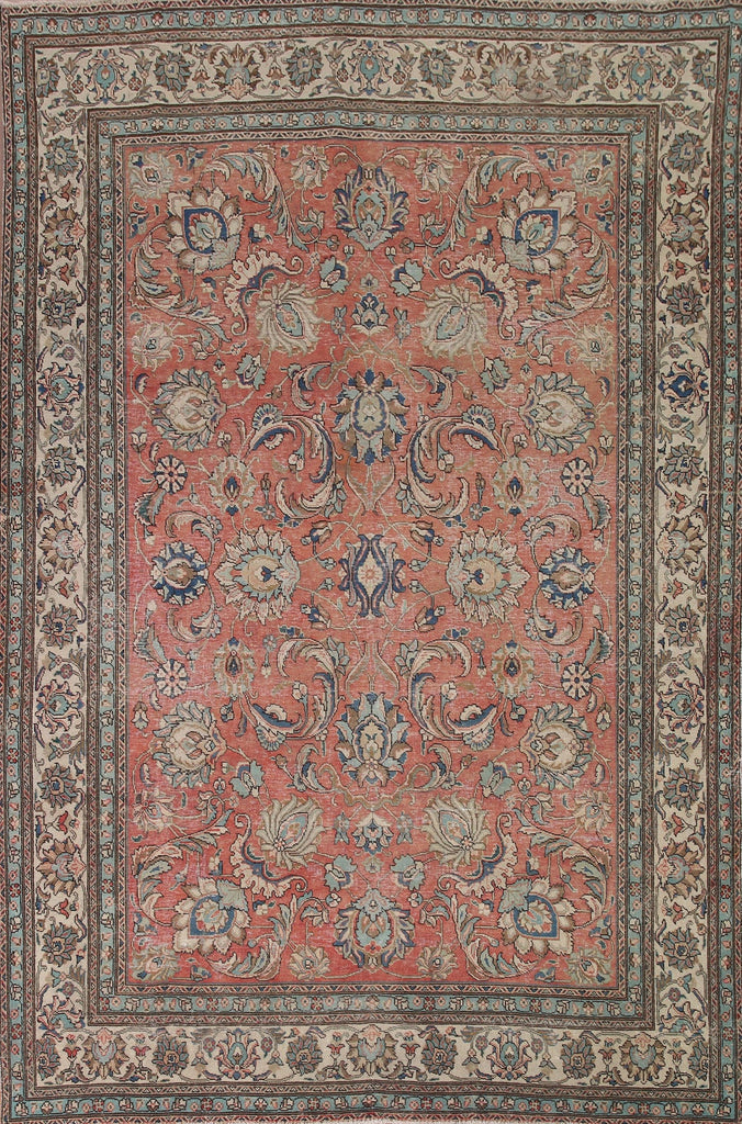 All-Over Floral Tabriz Persian Area Rug 8x11