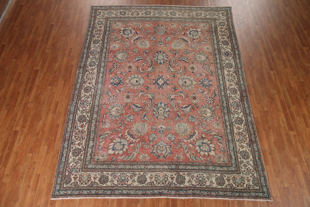 All-Over Floral Tabriz Persian Area Rug 8x11