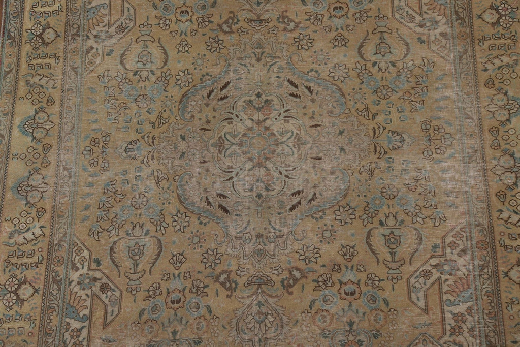 Vintage Tabriz Persian Area Rug 7x10