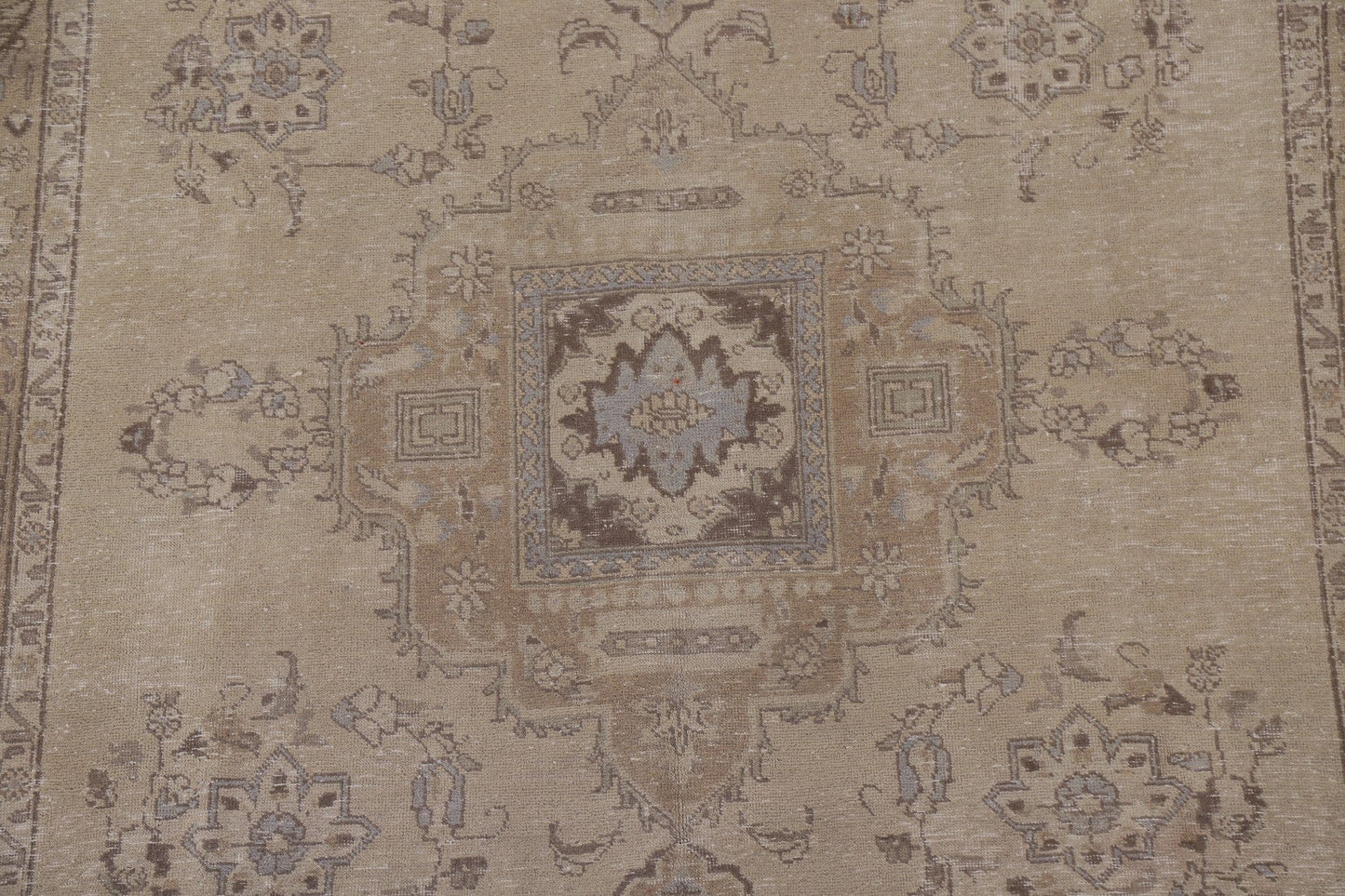 Distressed Tabriz Persian Area Rug 7x9