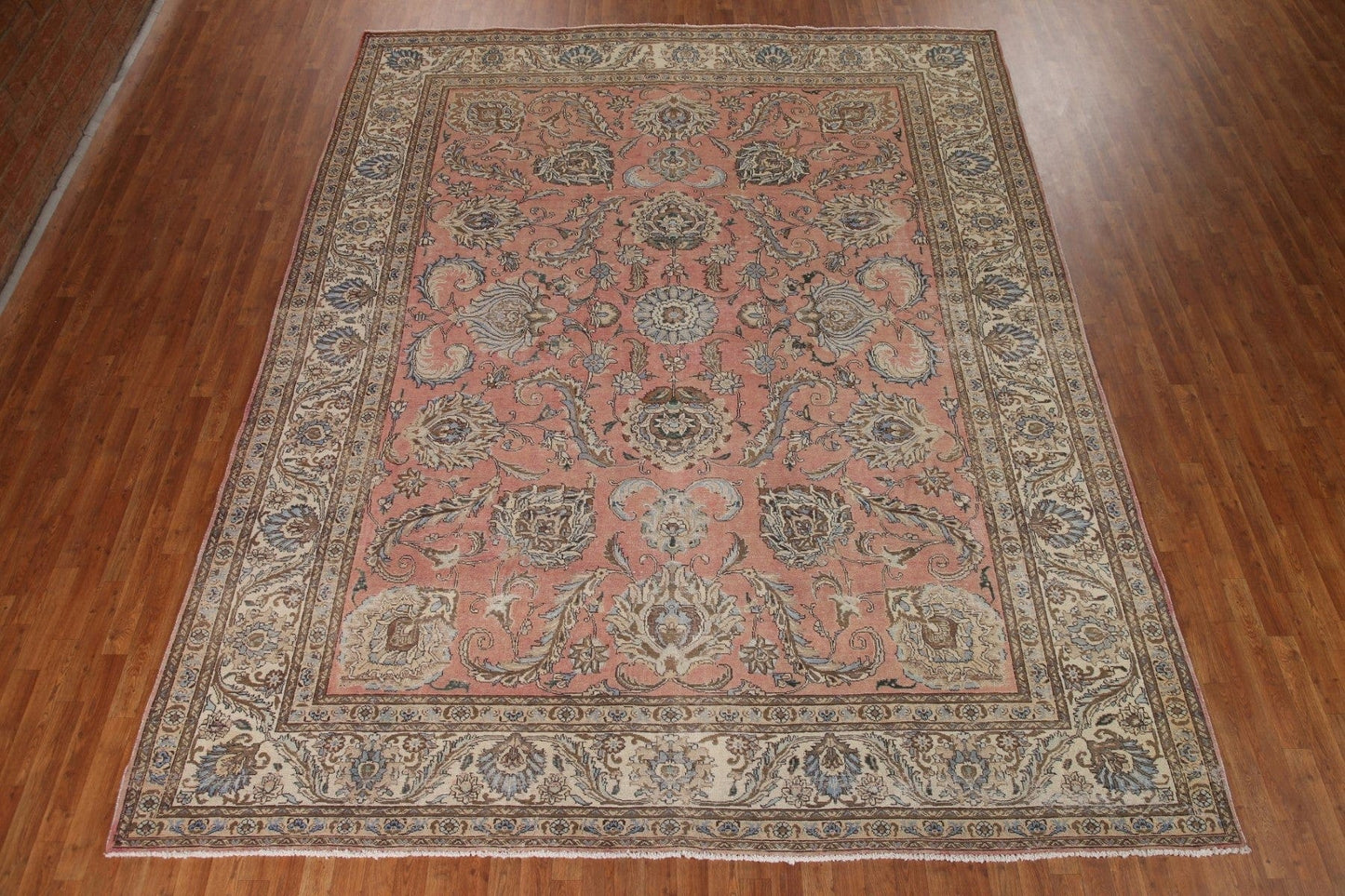 All-Over Floral Tabriz Persian Area Rug 10x13