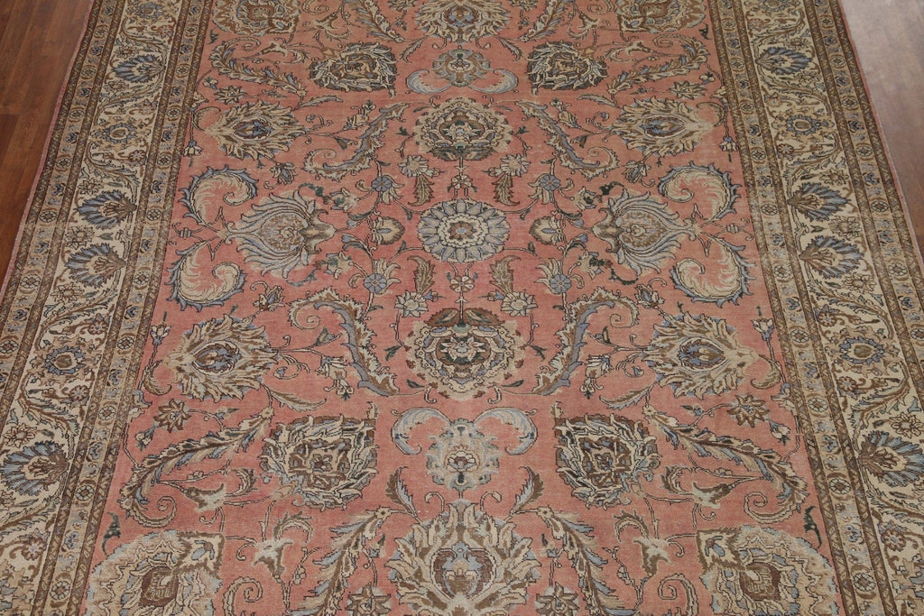 All-Over Floral Tabriz Persian Area Rug 10x13