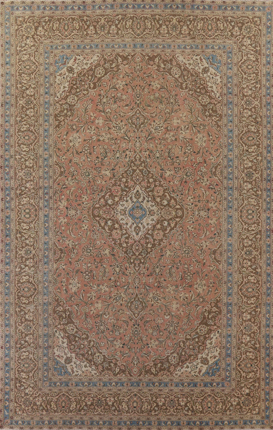 Traditional Kashan Persian Area Rug 9x13