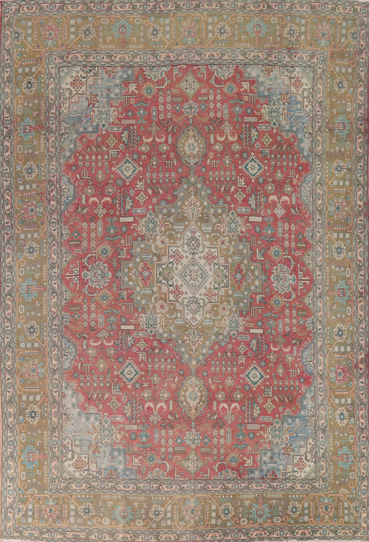 Geometric Tabriz Persian Area Rug 10x13