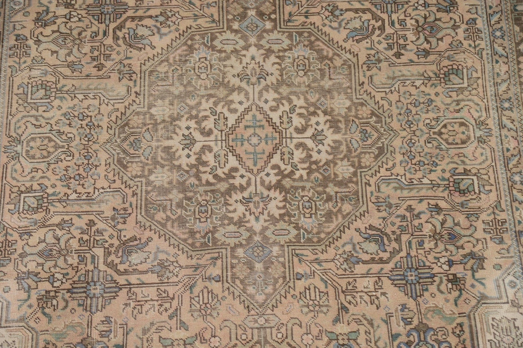 Geometric Tabriz Persian Area Rug 7x9