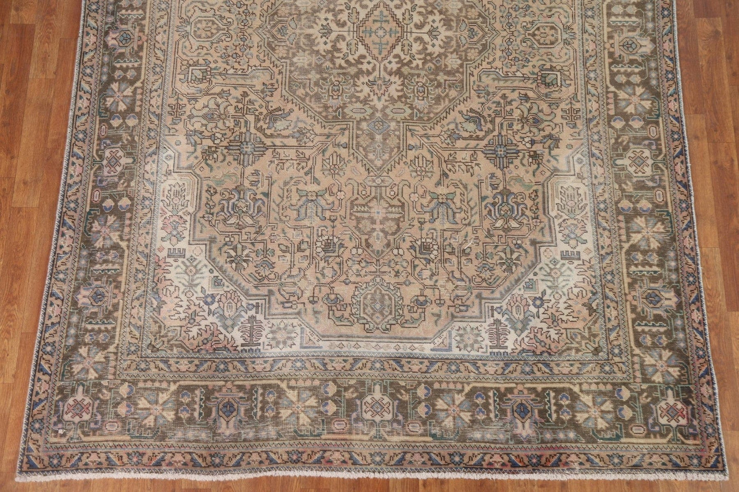 Geometric Tabriz Persian Area Rug 7x9