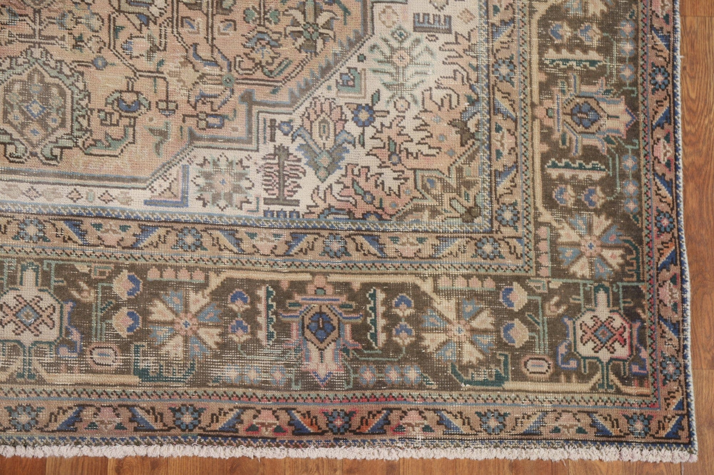 Geometric Tabriz Persian Area Rug 7x9