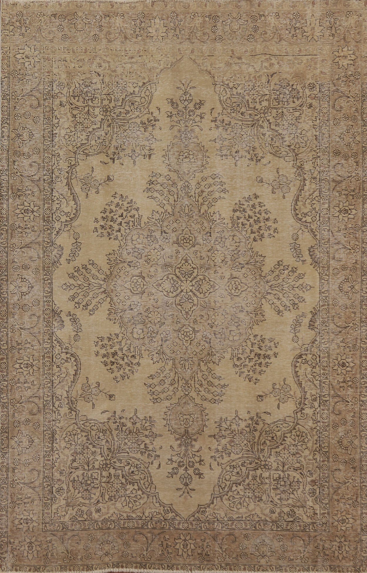 Distressed Tabriz Persian Area Rug 6x9