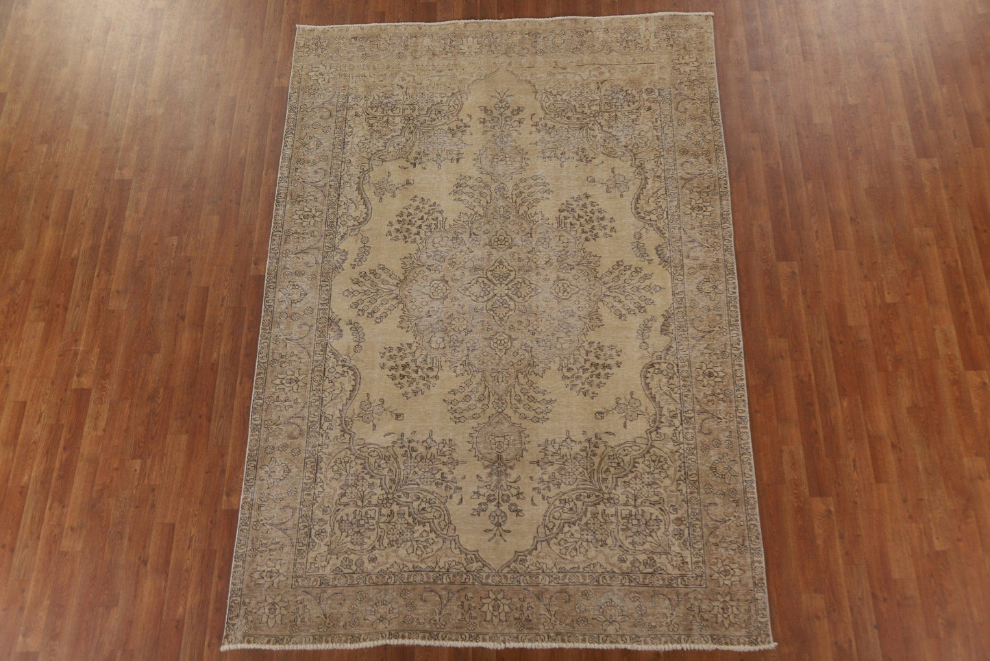 Distressed Tabriz Persian Area Rug 6x9