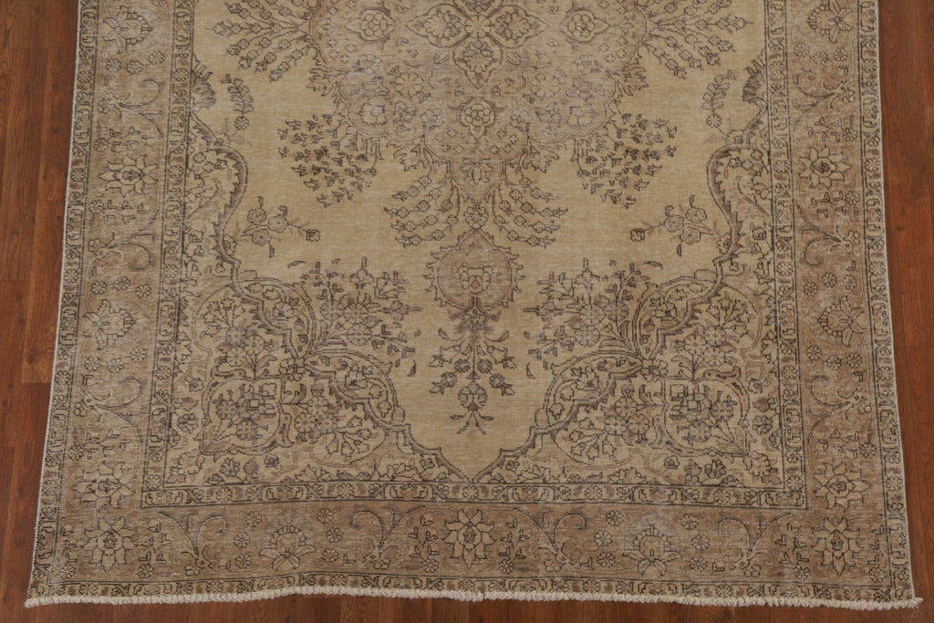 Distressed Tabriz Persian Area Rug 6x9