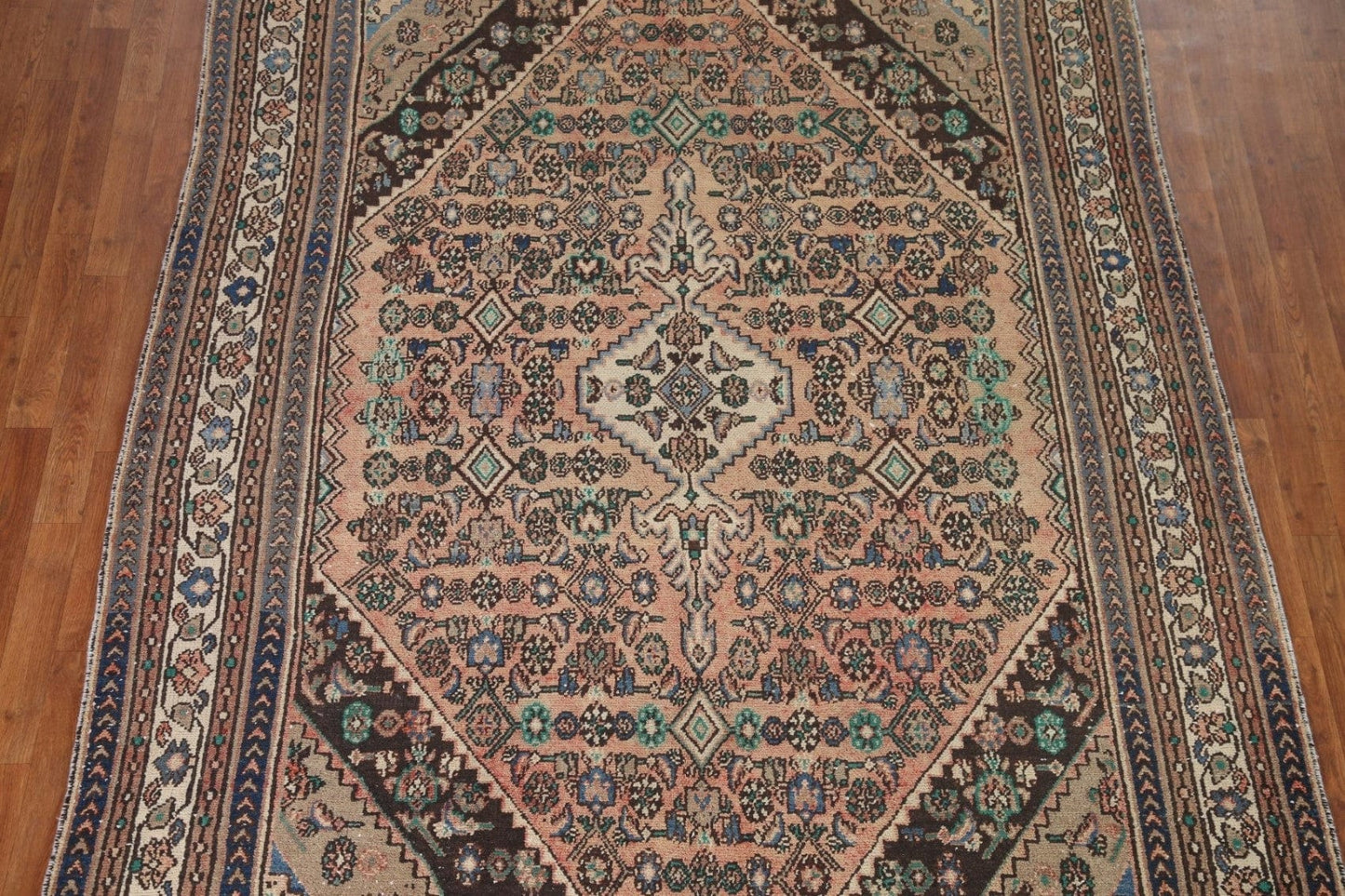 Geometric Hamedan Persian Area Rug 7x10