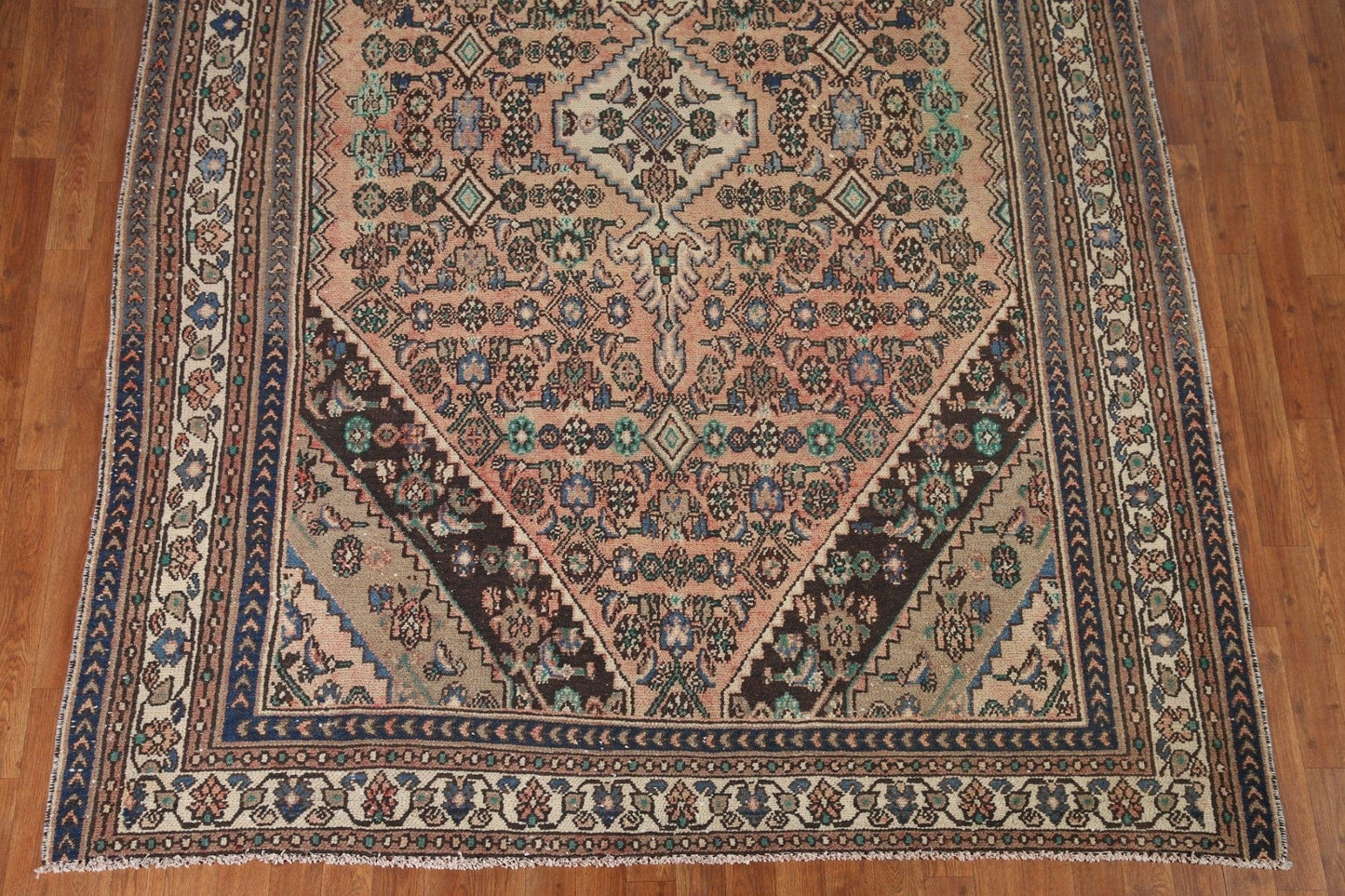 Geometric Hamedan Persian Area Rug 7x10