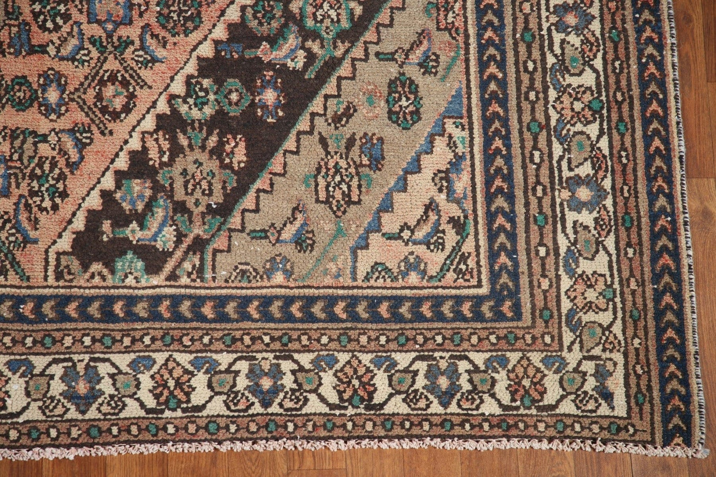 Geometric Hamedan Persian Area Rug 7x10