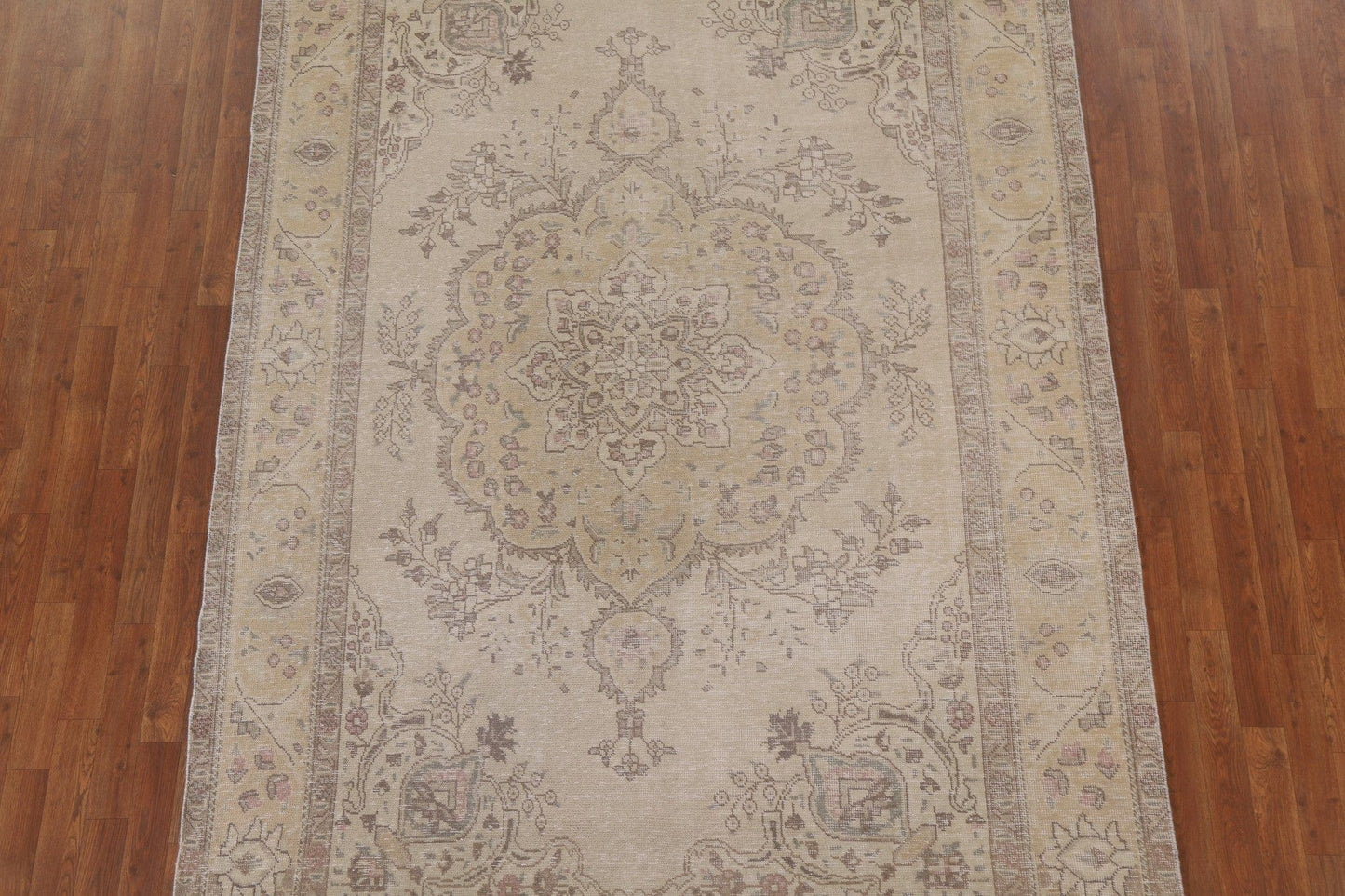 Distressed Tabriz Persian Area Rug 6x10