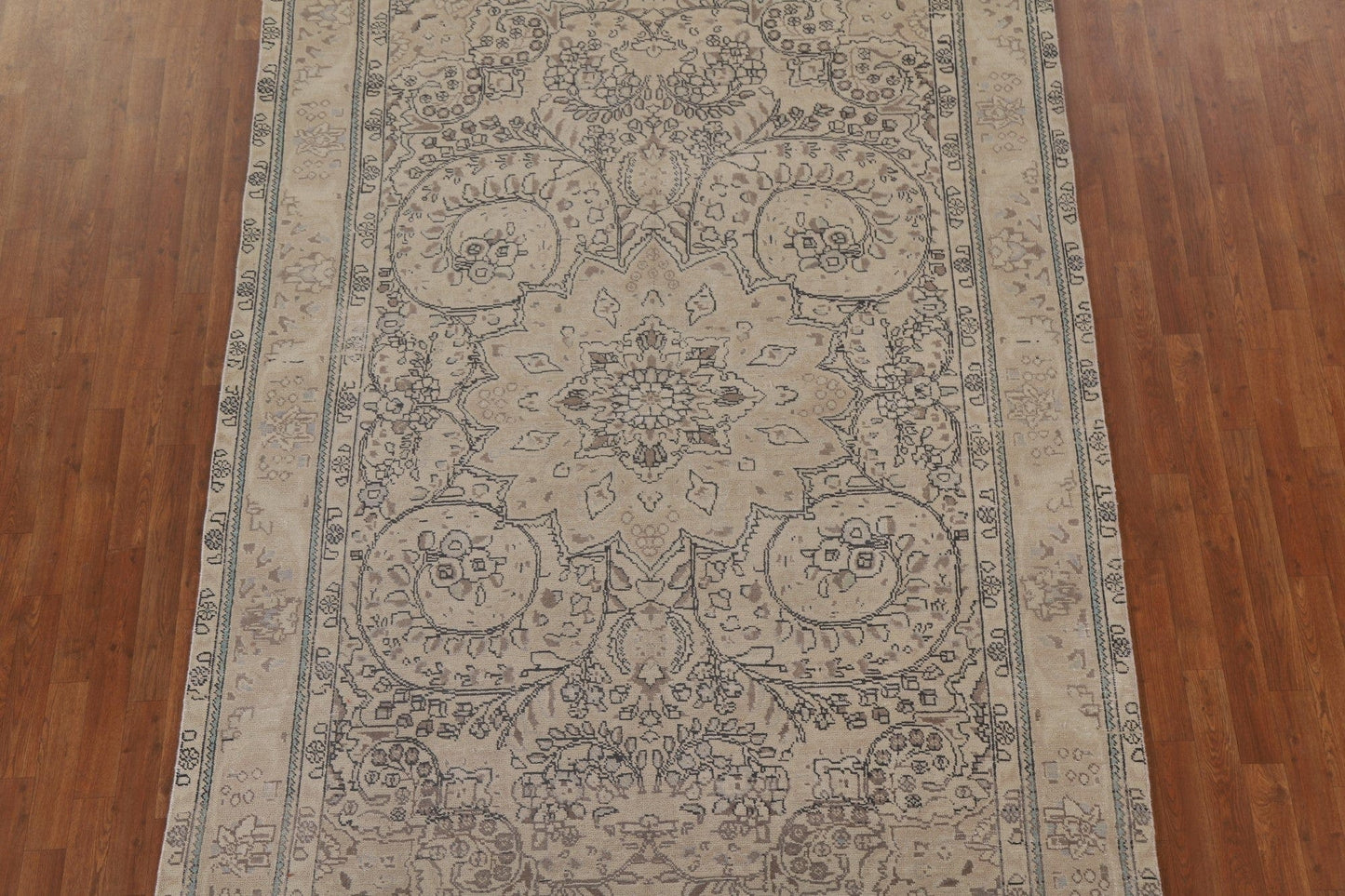 Distressed Tabriz Persian Area Rug 7x10