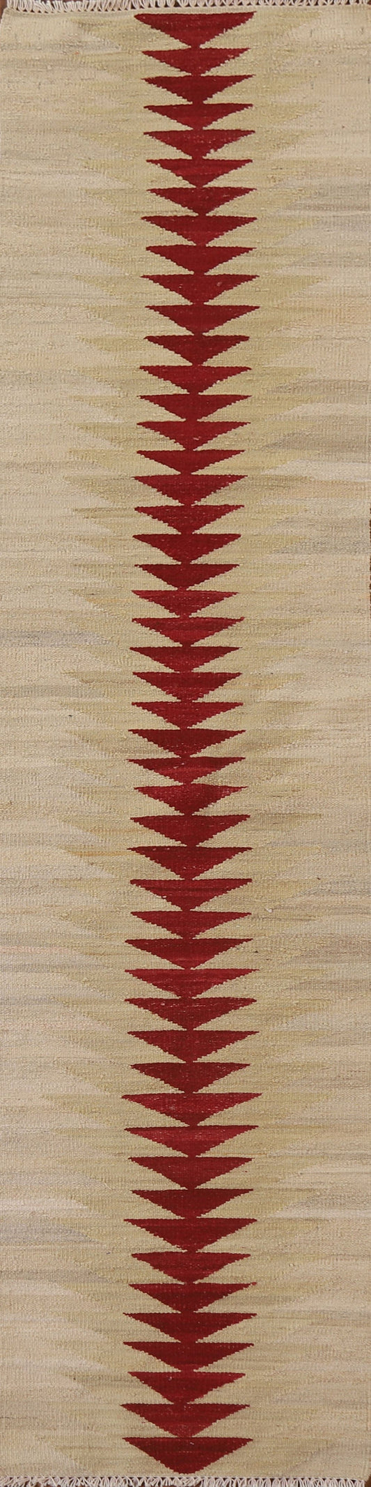 Geometric Kilim Modern Runner Rug 2x8