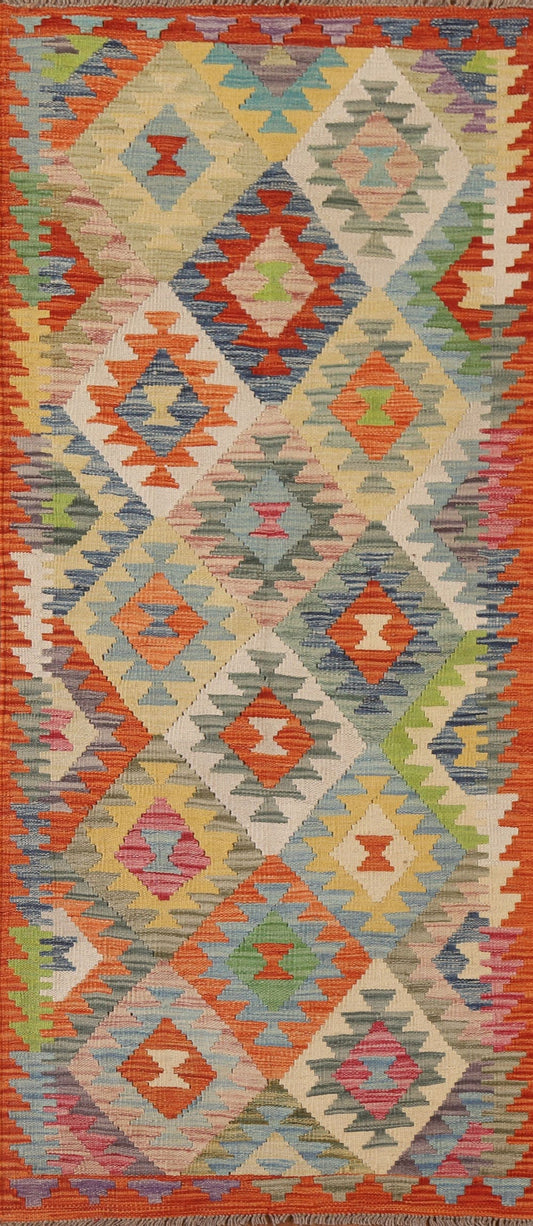 Colorful Kilim Oriental Runner Rug 2x6