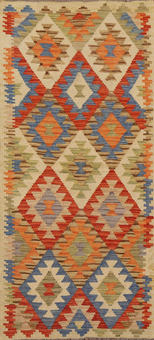 Colorful Kilim Oriental Area Rug 3x6