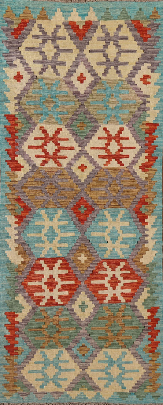 Geometric Kilim Colorful Area Rug 3x6