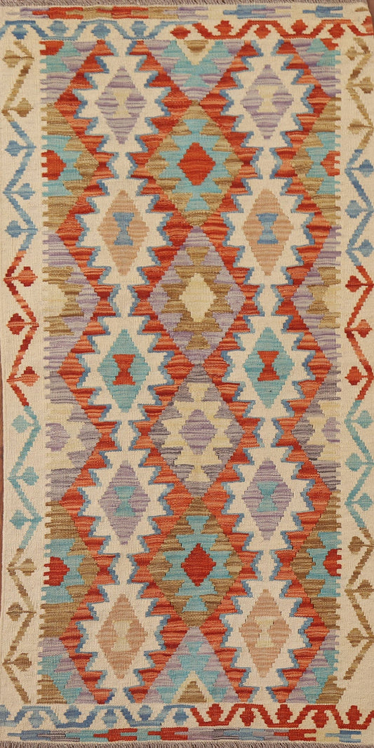 Colorful Kilim Oriental Area Rug 3x6