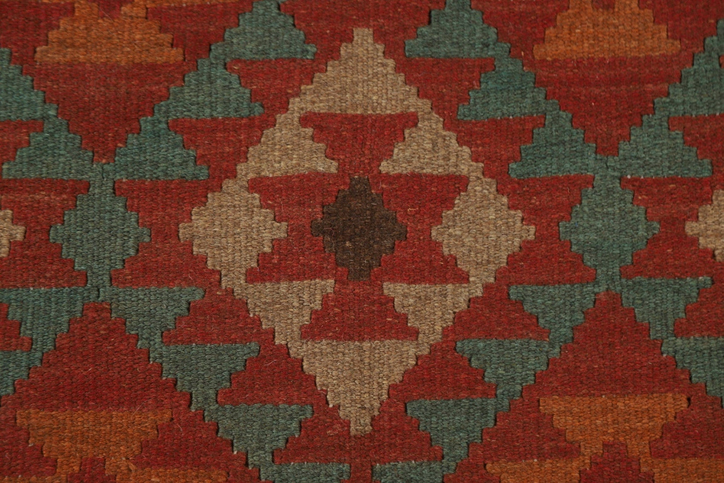 Geometric Kilim Oriental Runner Rug 3x7