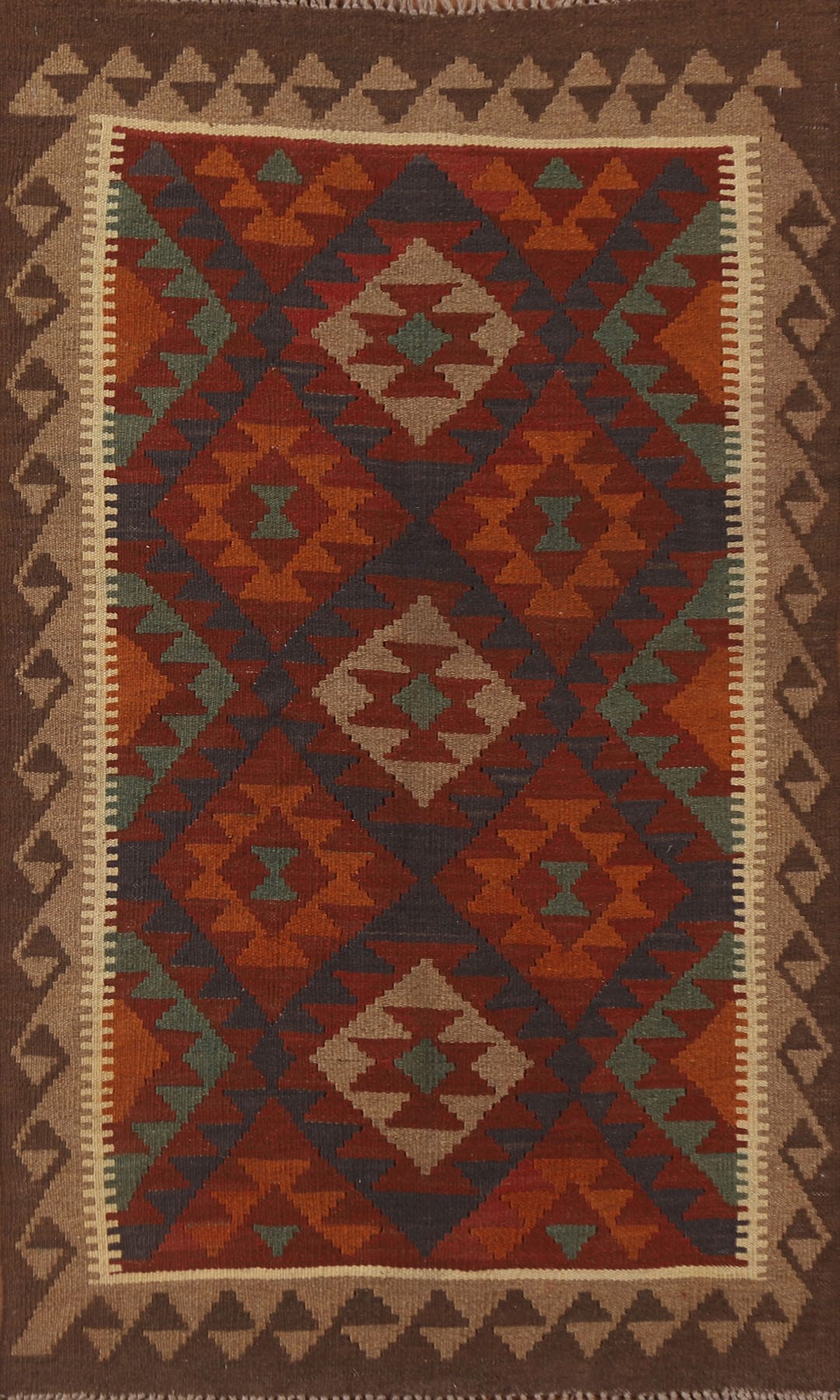 Geometric Kilim Oriental Area Rug 3x5