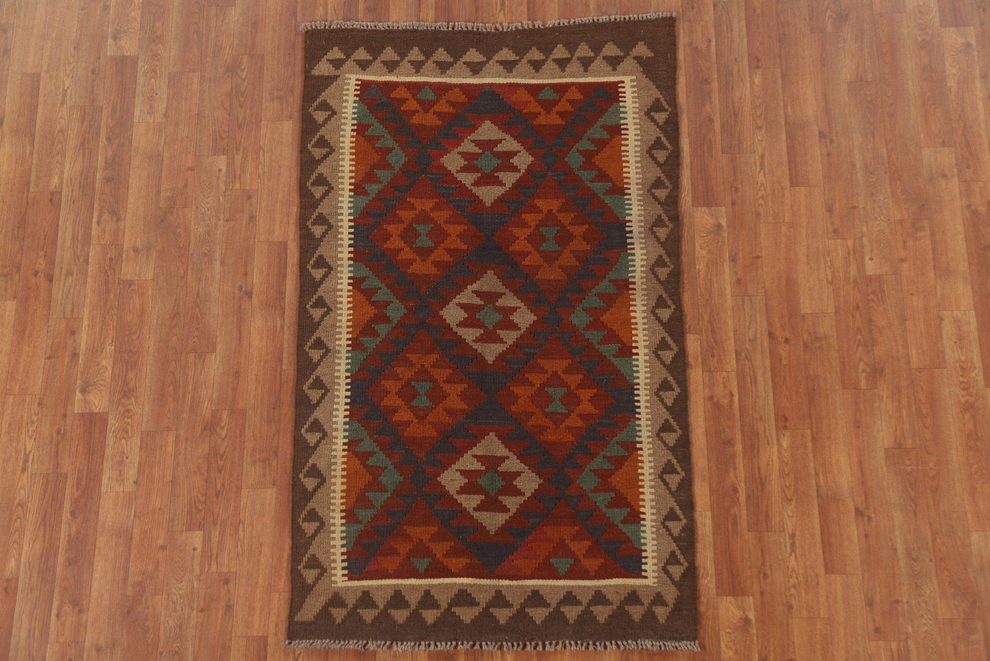 Geometric Kilim Oriental Area Rug 3x5