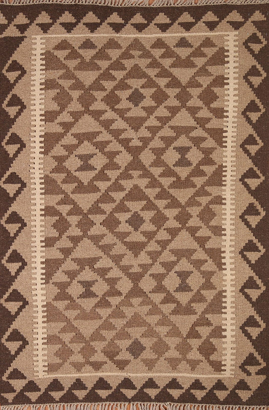 Geometric Kilim Reversible Area Rug 3x5