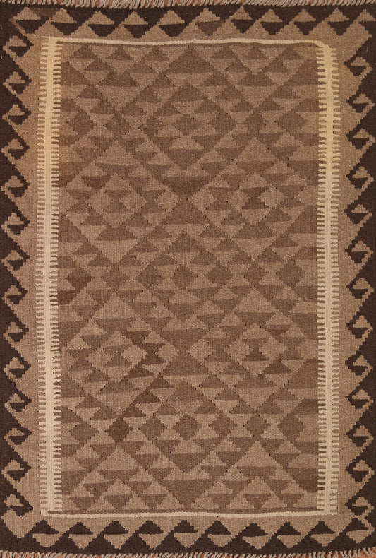 Kilim Reversible Wool Area Rug 3x5