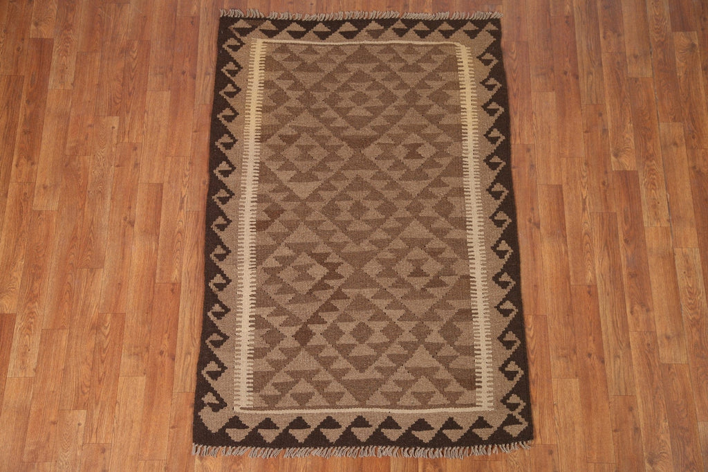 Kilim Reversible Wool Area Rug 3x5