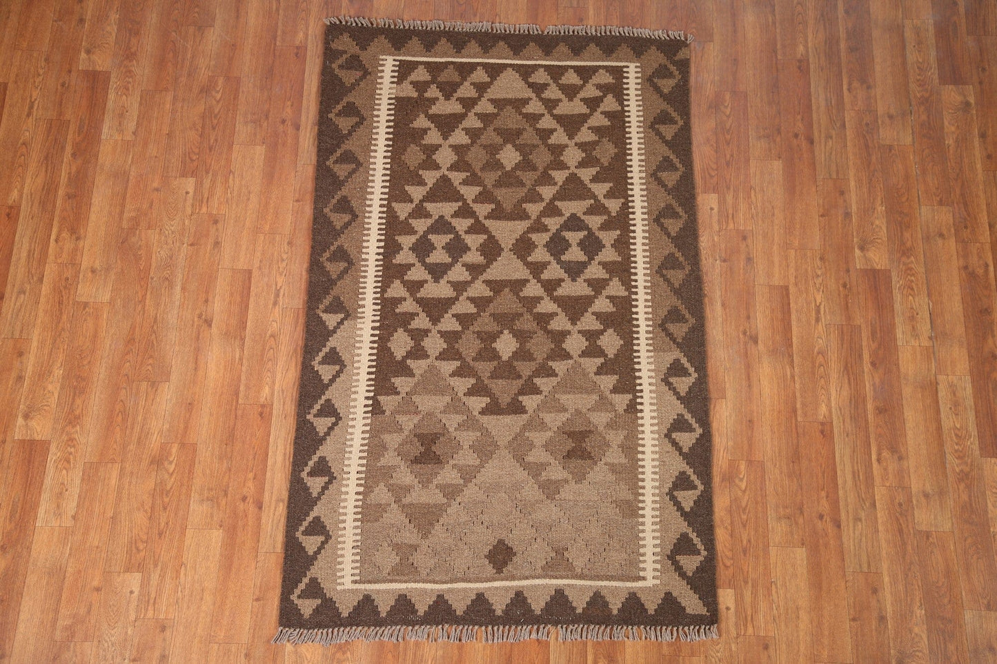 Reversible Wool Kilim Oriental Area Rug 3x5