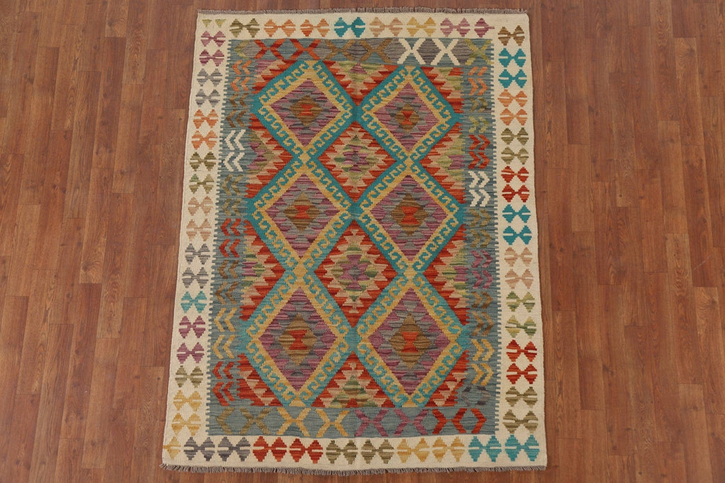 South-Western Kilim Oriental Area Rug 4x6